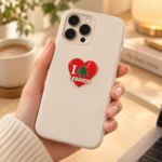 I Love Lebanon Cedar Heart Phone Sticker