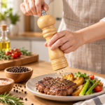 Solid Wood Manual Salt & Pepper Grinder- 16 cm - Image 2