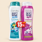 Cosmaline Soft Wave Kids Fruity Spring 2-in-1 Shampoo & Strawberry Conditioner Set – 2 × 400ml
