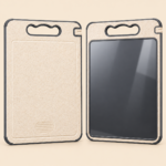 Double-Sided Reversible Cutting Board with Handle & Juice Groove