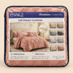 Prince Sleep Montana Sherpa Comforter Set – Dusty Blush, Single, 2 Pieces - Image 3