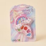 Unicorn Kids Makeup Palette – Rainbow Design with Applicator