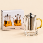 Square Glass Teapot with Infuser – 750ml