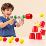 Kids Air Powered Foam Ball Blaster Toy Gun Set - Image 3