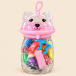 Kids Colorful Modeling Clay Set in Bear Storage Jar