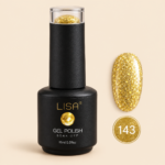 LISA Gold Glitter Gel Polish No. 143 – 15ml
