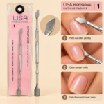 LISA Professional Stainless Steel Double-Ended Cuticle Pusher No. 1 - Image 2