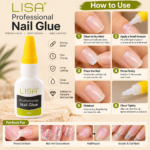 LISA Professional Nail Glue 20ml – Artificial Nail Adhesive - Image 2