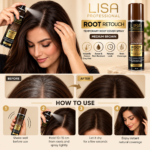 LISA Professional Root Retouch Spray – Dark Brown 120ml - Image 2