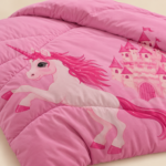 Prince Sleep Pink Unicorn Comforter Set – 4 Pieces, Single - Image 4