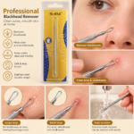 Stainless Steel Blackhead Remover & Comedone Extractor Tool - Image 2