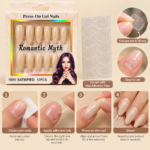 Romantic Myth Nude Beige Almond Press-On Nails – 12 Pieces - Image 2