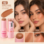 Ruby Rose Sunkiss Cream Bronzer & Contour Stick – Sunlit Sand 02 – 6.43g - Image 2
