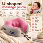 U-Shaped Electric Neck Massage Pillow 3.7W – Rechargeable Memory Foam Massager - Image 3