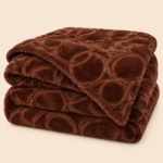 Prince Sleep Golden Moon Luxury Plush Blanket – Dark Brown, 180×230 cm, 2.8 kg - Image 3