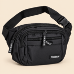 Men's Black Waist Bag