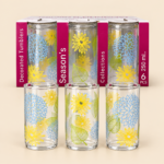 Floral Printed Drinking Glasses 250ml – Set of 6
