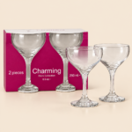 Charming Stem Collection Cocktail Glasses Set of 2 – 250ml - Image 2
