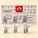 MOMAZ Lebanese Design Enamel Coffee Warmer Set – 3 Pieces