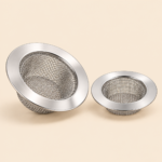 Stainless Steel Mesh Sink Drain Strainer Basket – Silver