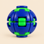 Fidget Ball Spinner – Press & Twist Sensory Toy - Image 2