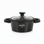 Hinox 20cm Black Granite Non-Stick Cooking Pot with Heat-Insulated Handles - Image 5