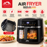 Momaz Berlin Series 8L 1800W Digital Air Fryer with Viewing Window & Preset Programs - Image 2