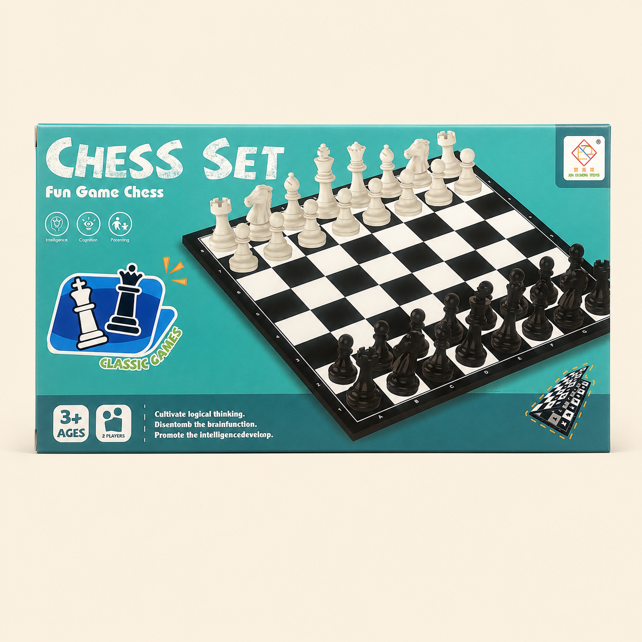 Chess Set Board Game for 2 Players Ages 3+ - Image 1