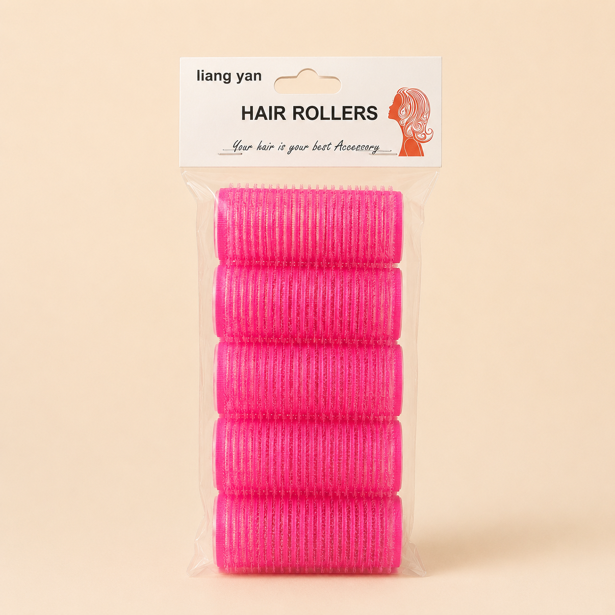 Voluminous Curls Smooth & Lift Hair Rollers, 5 Pieces (NO:6071-6) - Image 3