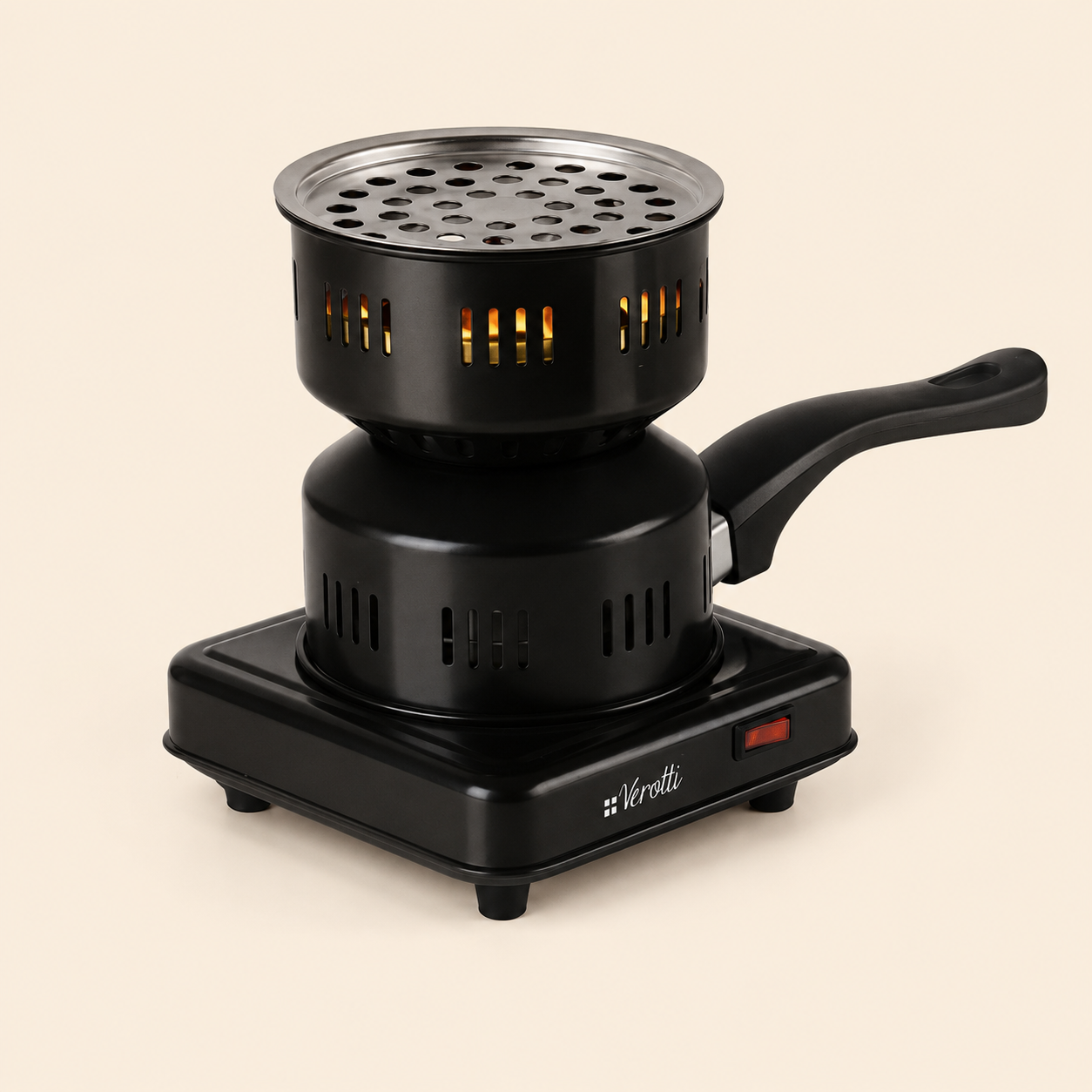 Verotti LXE023 Electric Charcoal Heater & Burner – Non-Stick Charcoal Starter with Keep-Warm Function - Image 2