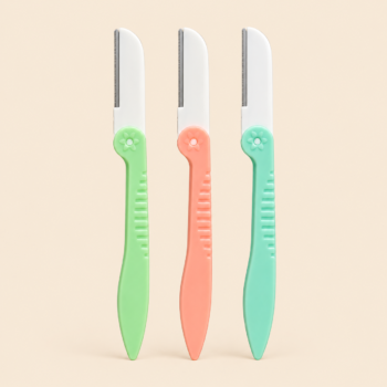 Foldable Eyebrow Razors Facial Hair Trimmer, 3 Pieces