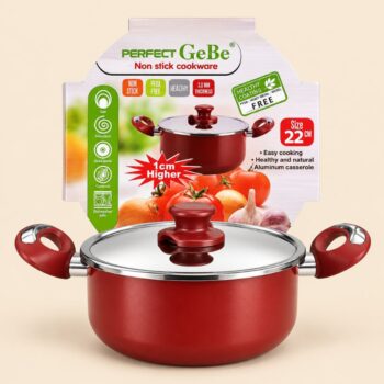 Non-Stick Casserole with Lid – GeBe Perfect 22 cm