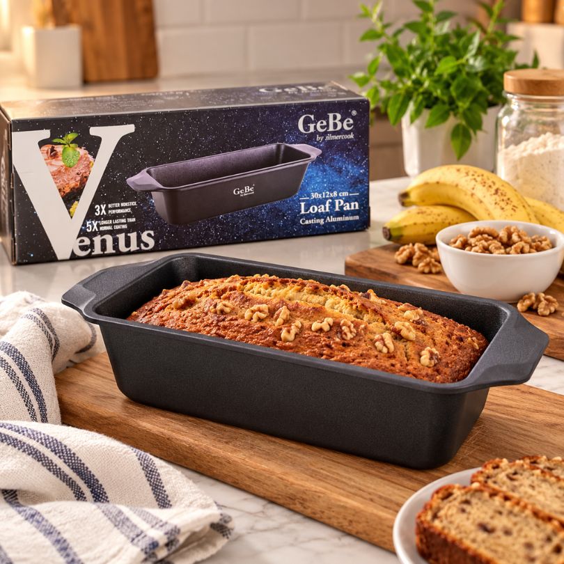 Non-Stick Loaf Pan – GeBe Venus 30 x 12 x 8 cm - Image 2