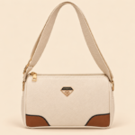 shoulder bag, cream bag, two tone bag