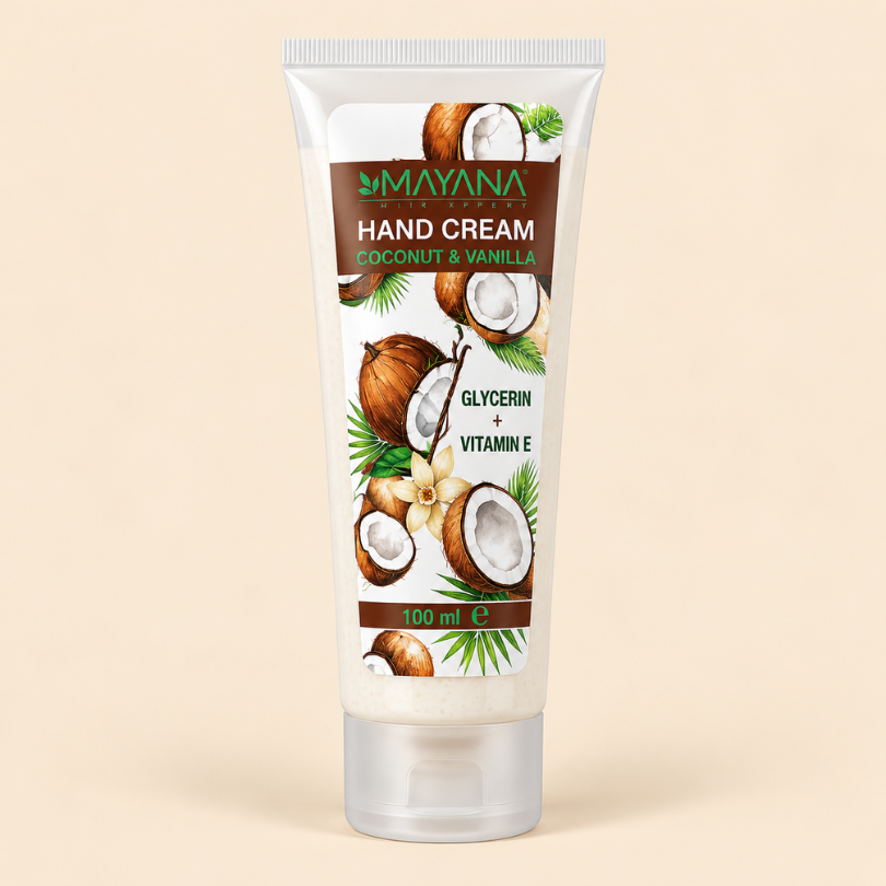 Coconut & Vanilla Hand Cream – Mayana Hair Expert 100 ml - Image 1