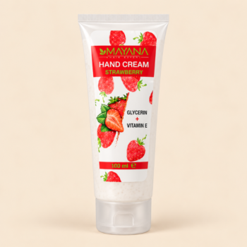 Hand Cream with Glycerin and Vitamin E – Mayana Strawberry 100 ml
