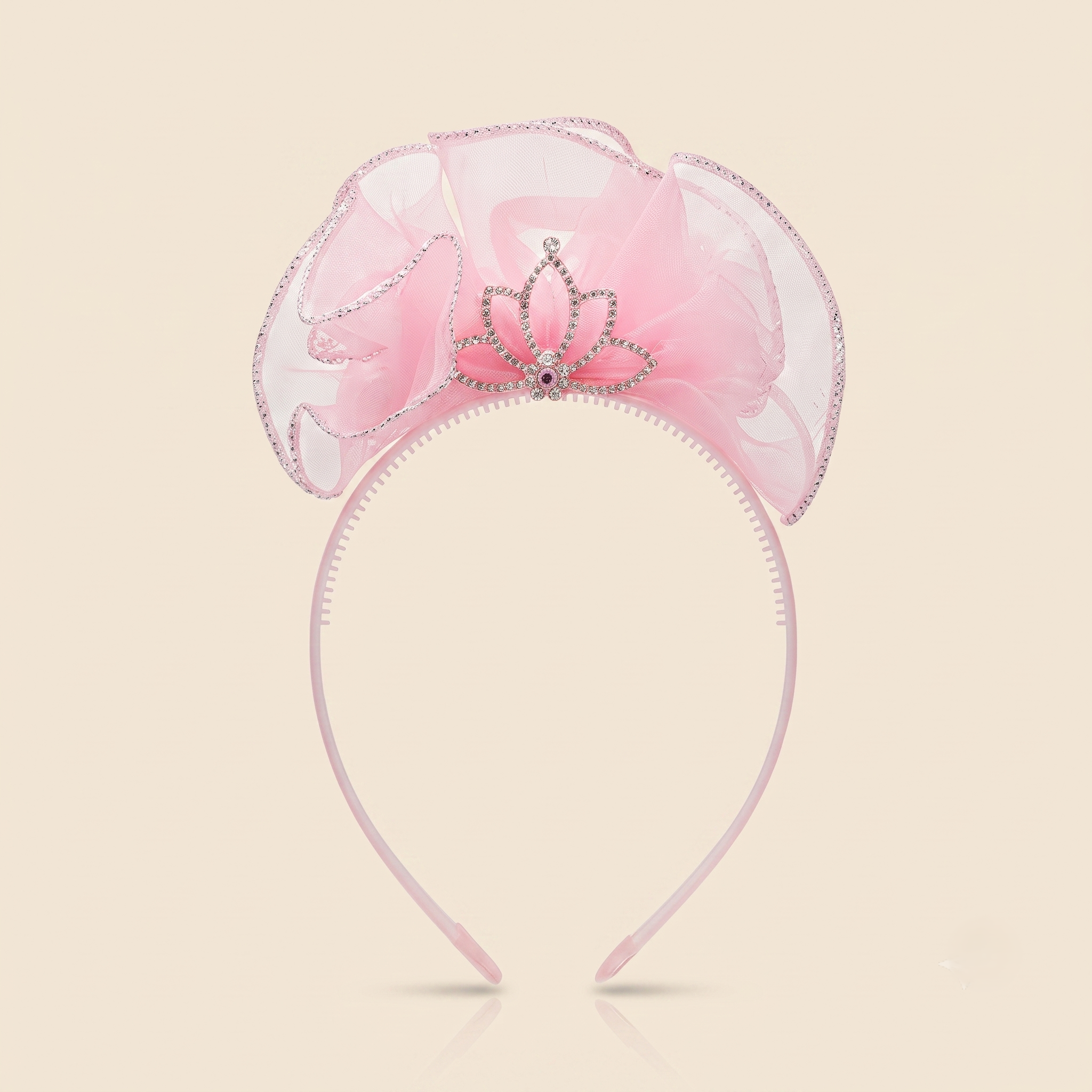 Gemini_Generated_Image_i6r30li6r30li6r3ggggggggggggg Kids Flower Girl Tiara Crown Tulle Headband - Image 1