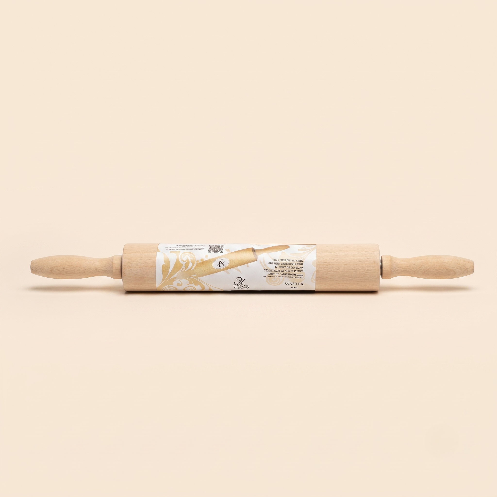 Gemini_Generated_Image_mhbyugmhbyugmhbyjjjjjjjjjjjjjjjj Traditional Beechwood Rolling Pin with Ergonomic Handles for Baking & Dough - Image 1