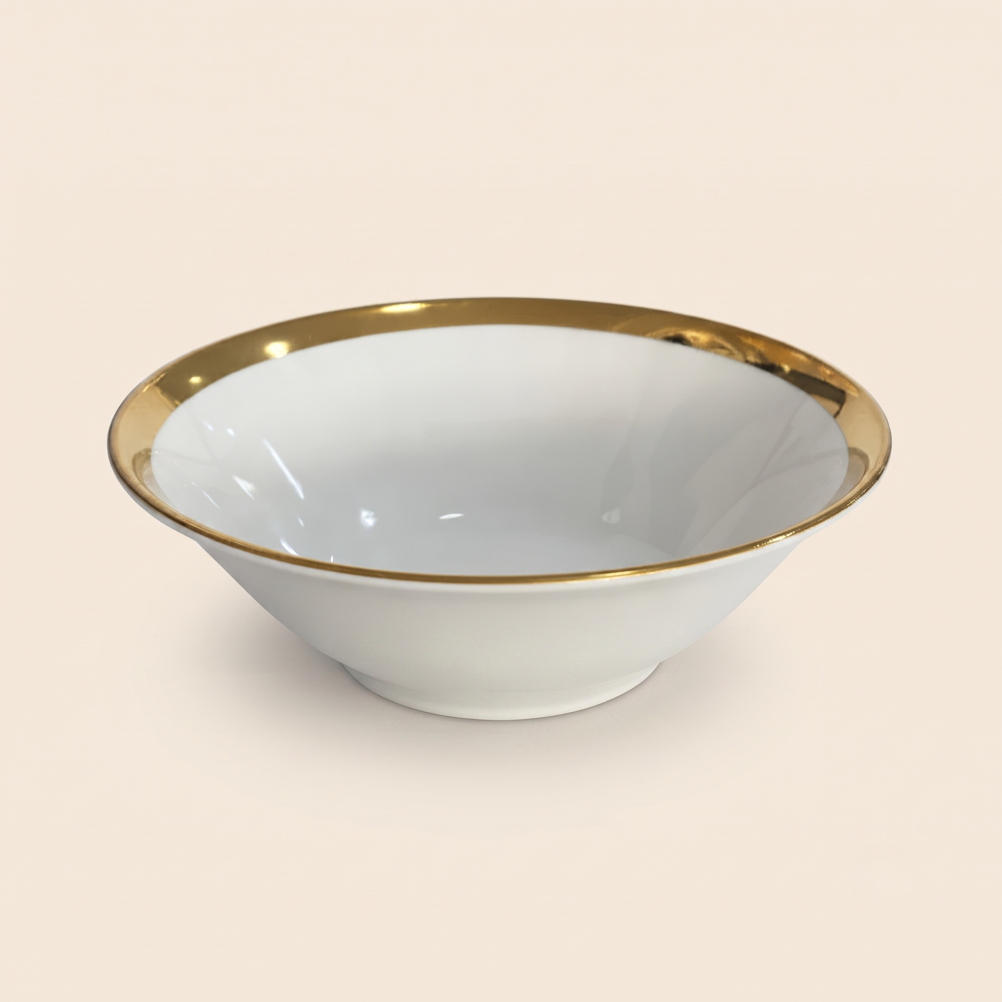 Gemini_Generated_Image_zetg5jzetg5jzetgyyyyyyyyyyyyyyy Deva Porcelain Soup Bowl with Gold Rim – Asymmetrical Design - Image 1