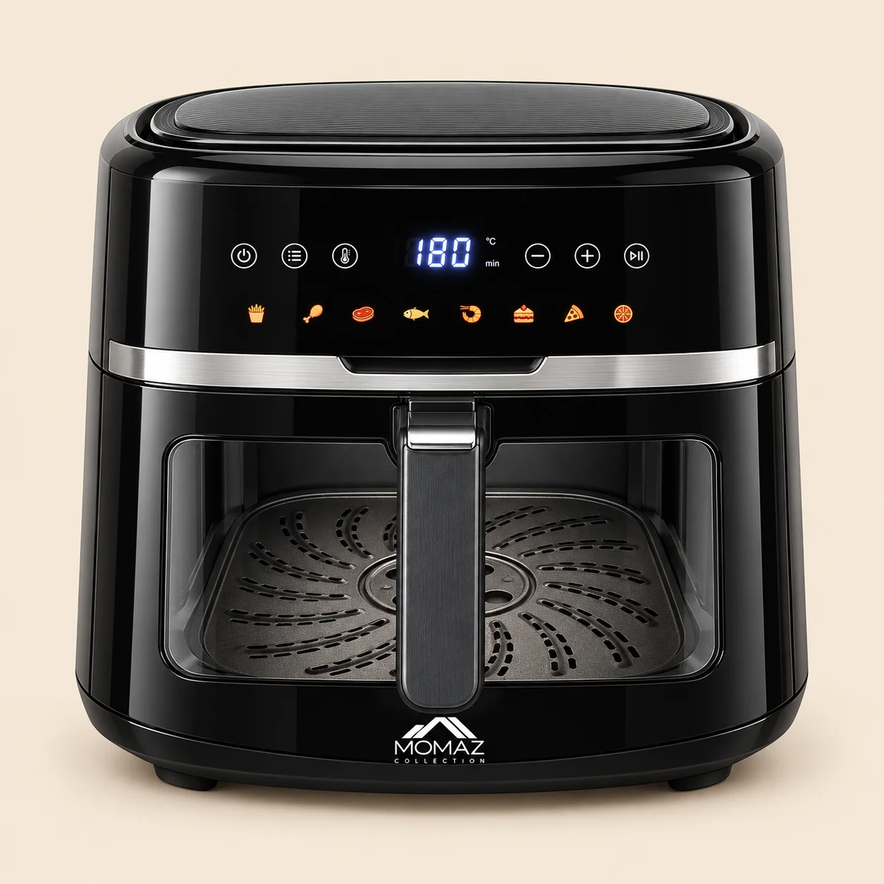 dd270889-6386-4a14-83d2-05c7f52ca8bc Momaz Berlin Series 8L 1800W Digital Air Fryer with Viewing Window & Preset Programs - Image 1