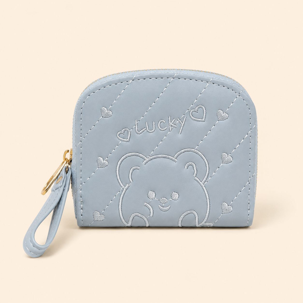 ChatGPT Image Sep 2, 2026, 02_59_35 PM (1) Zippered Dome Coin Purse with Embroidered Bear and Hearts - Image 1