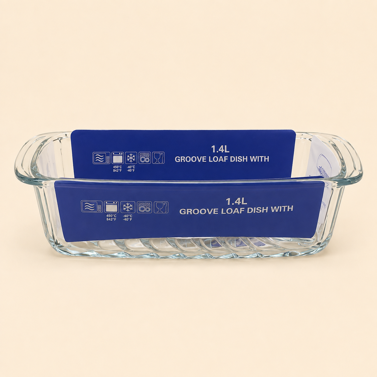 ChatGPT Image Sep 2, 2026, 10_43_46 AM MOMAZ Groove Loaf Borosilicate Glass Baking Dish – 1.4L Rectangular Oven-Safe Loaf Pan with Side Handles - Image 1