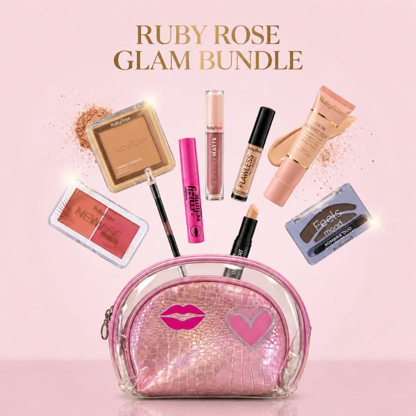ruby-rose-ultimate-makeup-bundle-9-products-pink-cosmetic-bag Makeup Bundle – Ruby Rose - Image 1